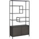 Stamos Black / Charcoal Grey Bookcase